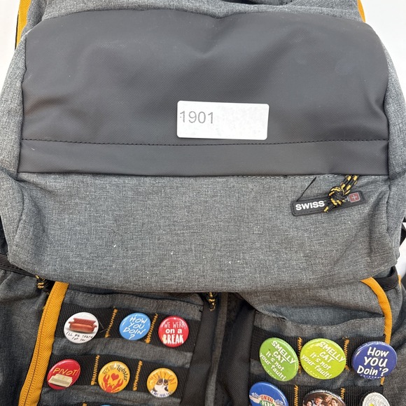 BACKPACK SwissTech Zermatt School Laptop Compartment Gray Black EXCELLENT - Picture 5 of 5